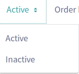 Figure 6: You can choose whether to view active or inactive (deactivated) portal users in the users list found at Product Menu → Control Panel → Users → Users and Organizations.