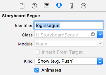 Figure 7: Set the segues ID in the Attributes inspector.