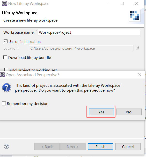 Figure 3: The Liferay Workspace perspective is preferred for Liferay DXP 7.1 and OSGi module development.