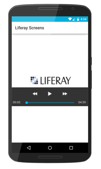 Figure 1: Video Display Screenlet using the Default View.