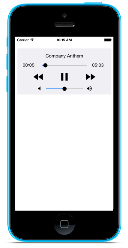 Figure 1: Audio Display Screenlet using the Default Theme.