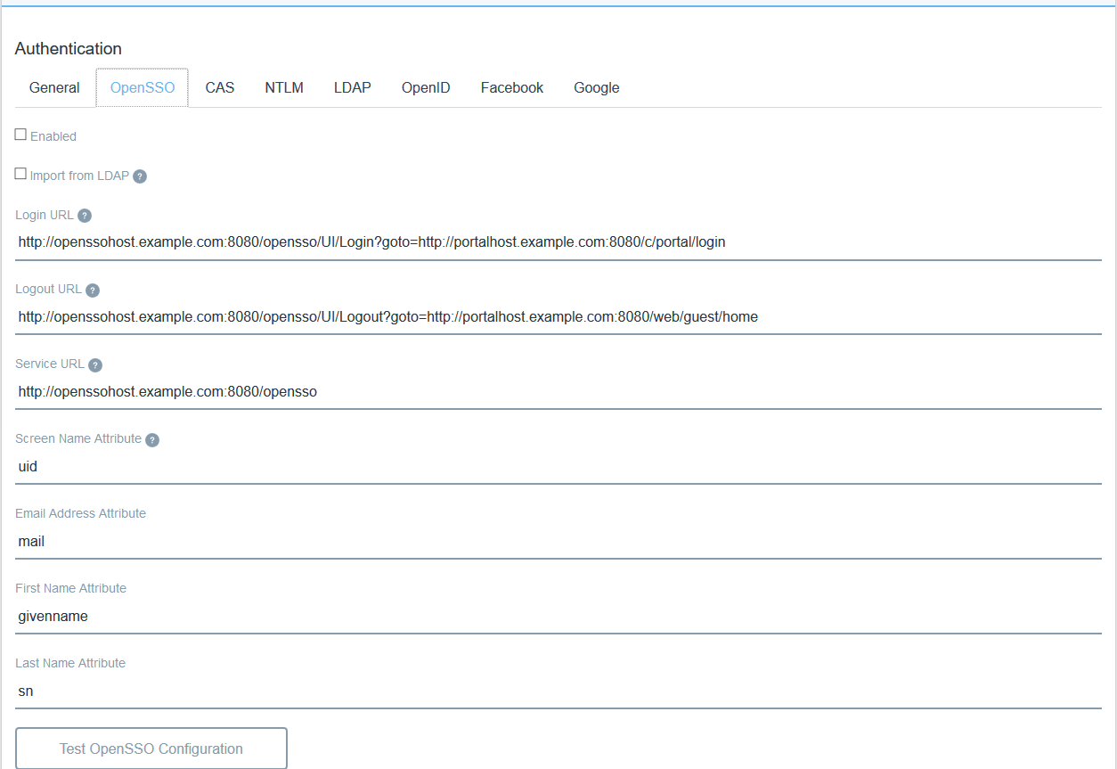 OpenAM Single Sign On Authentication – Liferay Help Center