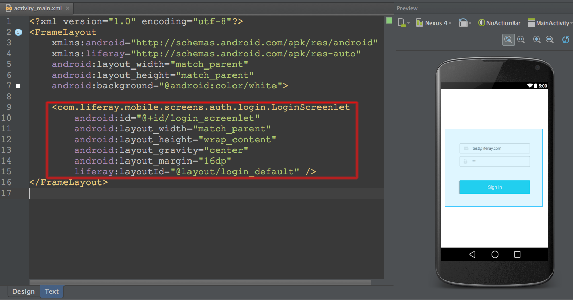 android studio fragment still shows activity layout