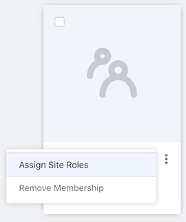 Figure 2: Select Assign Site Roles for the user group.