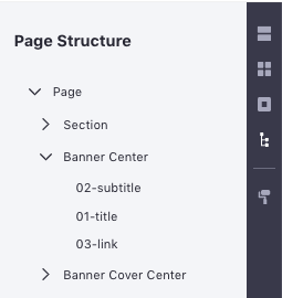 Figure 6: Page Structure shows you a hierarchy of your page.