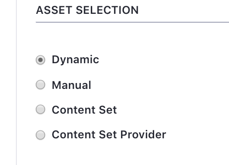 Figure 1: The Asset Publisher has a number of options available for selecting its source for content.
