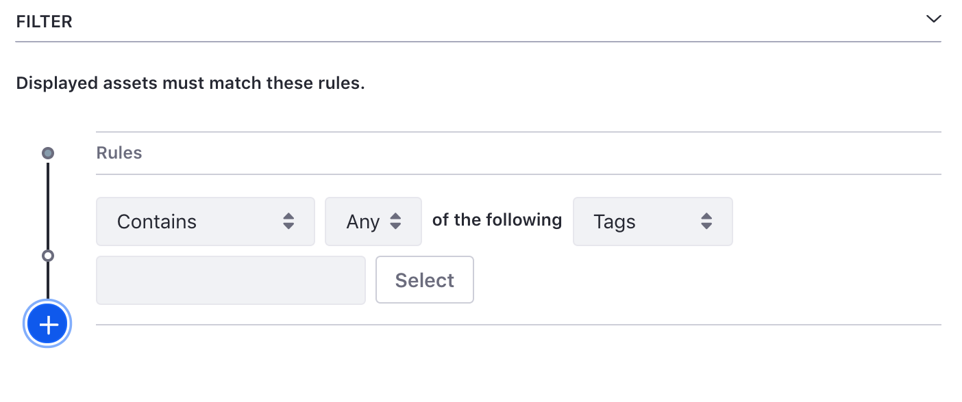 Figure 2: You can filter by tags and categories, and you can set up as many filter rules as you need.